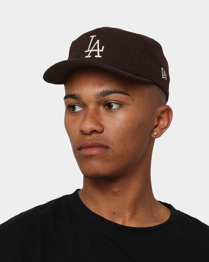 New Era Los Angeles Dodgers 'Wool Tones' Camper Strapback Brown