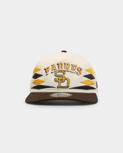 New Era San Diego Padres "Off-White Diamond" Old Golfer Snapback Yellow/Tan/Black