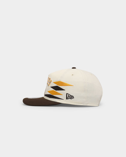 New Era San Diego Padres "Off-White Diamond" Old Golfer Snapback Yellow/Tan/Black
