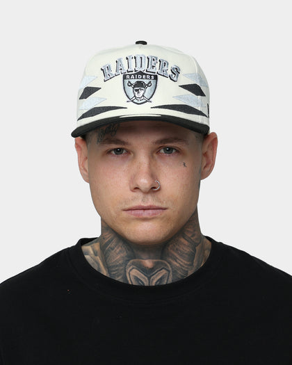 New Era Raiders "Off-White Diamond" Old Golfer Snapback White/Black