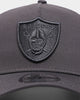 New Era Las Vegas Raiders 'Storm Cloud' Tonal Grey 9FORTY Snapback Charcoal