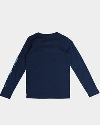 NBA Kid's All In Logo Long Sleeve T-Shirt Navy