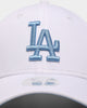 New Era Women's Los Angeles Dodgers "Legend Blue" 9FORTY Casual Strapback White/Legend Blue