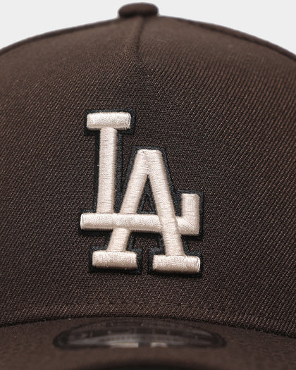 New Era Los Angeles Dodgers 9FORTY A-Frame Brown Stone Snapback Brown