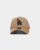 New Era Los Angeles Dodgers World Series Wheat 9FORTY A-Frame Snapback Medium Beige