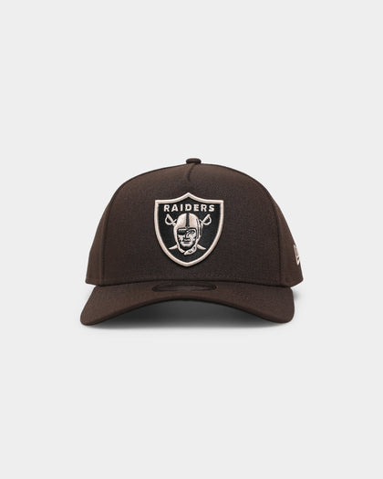 New Era Raiders 9FORTY A-Frame Brown Stone Snapback Brown