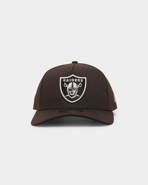 New Era Raiders 9FORTY A-Frame Brown Stone Snapback Brown