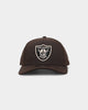 New Era Raiders 9FORTY A-Frame Brown Stone Snapback Brown