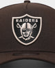 New Era Raiders 9FORTY A-Frame Brown Stone Snapback Brown