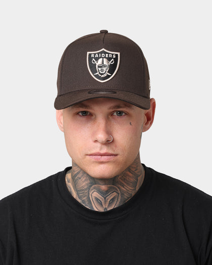 New Era Raiders 9FORTY A-Frame Brown Stone Snapback Brown