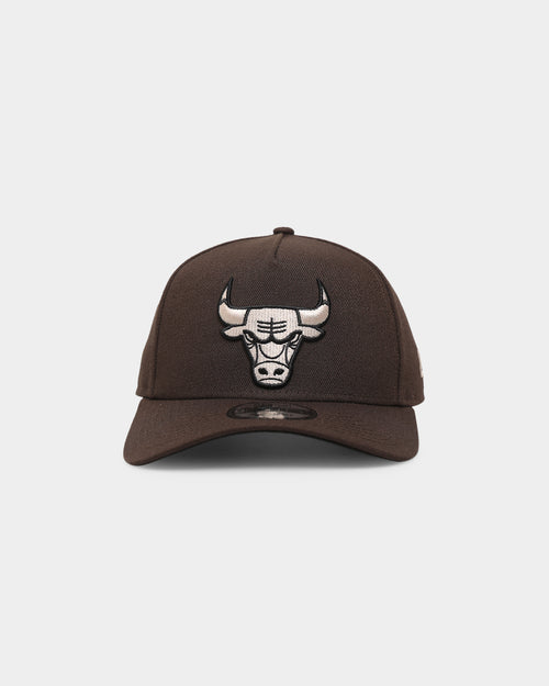 New Era Chicago Bulls 9FORTY A-Frame Brown Stone Snapback Brown
