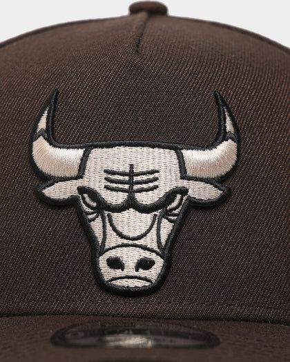 New Era Chicago Bulls 9FORTY A-Frame Brown Stone Snapback Brown