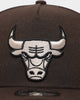 New Era Chicago Bulls 9FORTY A-Frame Brown Stone Snapback Brown