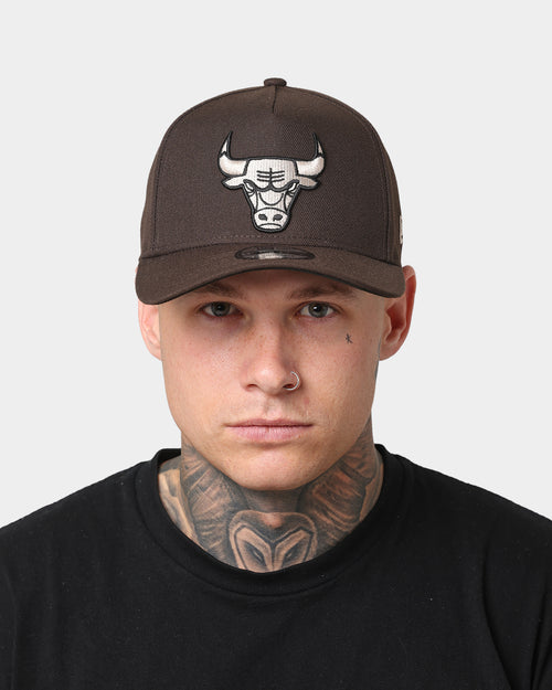 New Era Chicago Bulls 9FORTY A-Frame Brown Stone Snapback Brown