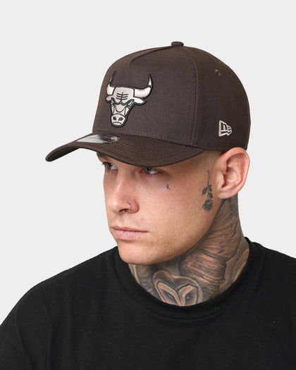New Era Chicago Bulls 9FORTY A-Frame Brown Stone Snapback Brown
