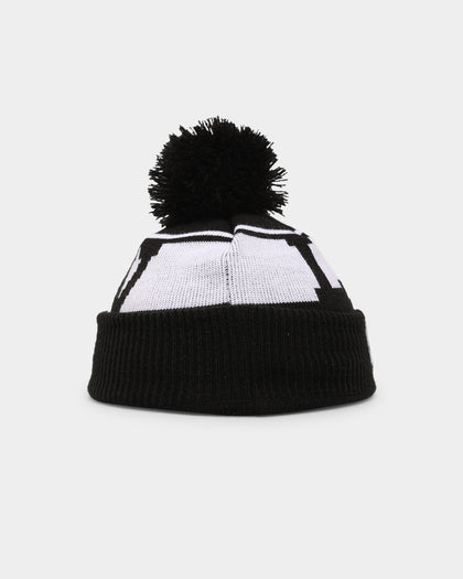 New Era Kid's Las Vegas Raiders Initial Medium Knit Pom Beanie Black