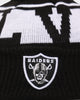 New Era Kid's Las Vegas Raiders Initial Medium Knit Pom Beanie Black