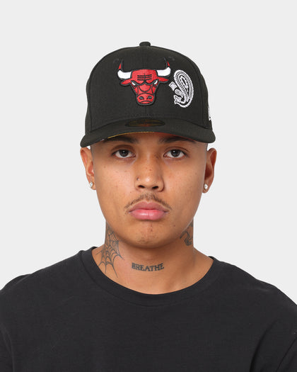 New Era Chicago Bulls 'Patchwork Paisley Undervisor' 59FIFTY Fitted Black