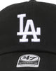 47 Brand Los Angeles Dodgers Ballpark '47 Clean Up Strapback Black/White