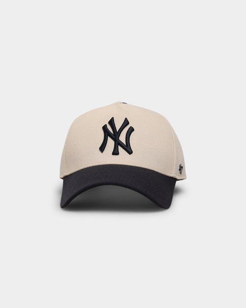 47 Brand New York Yankees 'Off White/Team Logo' MVP DT Snapback Natural