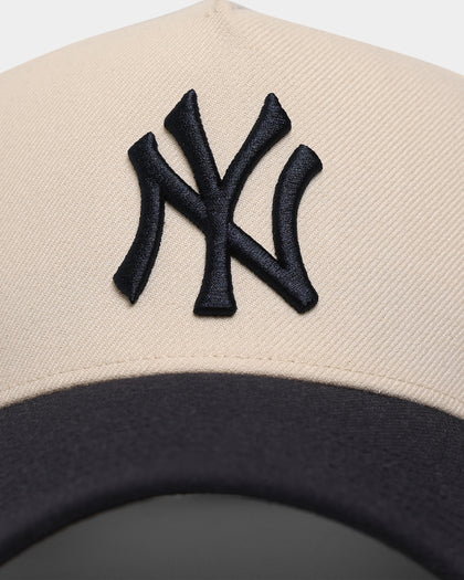 47 Brand New York Yankees 'Off White/Team Logo' MVP DT Snapback Natural