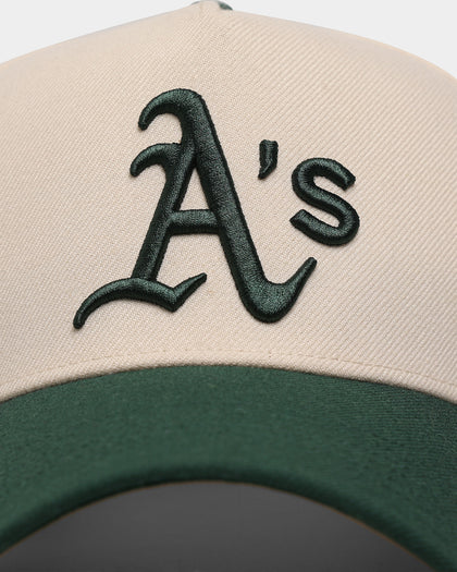 47 Brand Oakland Athletics 'Off White/Team Logo' Replica MVP DT Snapback Natural