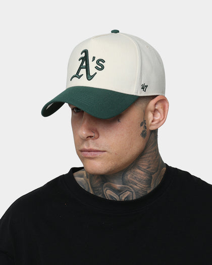 47 Brand Oakland Athletics 'Off White/Team Logo' Replica MVP DT Snapback Natural