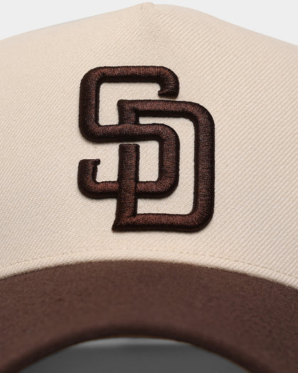 47 Brand San Diego Padres 'Off White/Team Logo' Replica MVP DT Snapback Natural