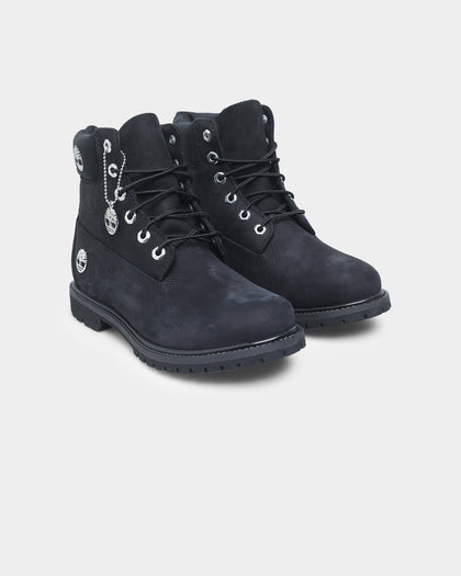 Timberland Women's 6" Premium Boot Black Nubuck