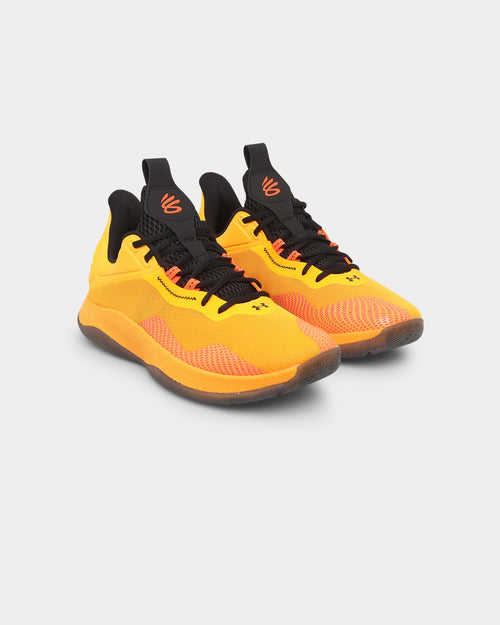 Under Armour Curry HOVR Splash 2 Basketball Shoes Orange Shock/Black