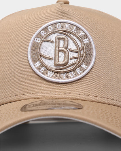 New Era Brooklyn Nets 9FORTY A-Frame Snapback Tumbleweed