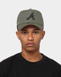 New Era Atlanta Braves 'Olive/Black' 9FORTY A-Frame Snapback Olive/Black