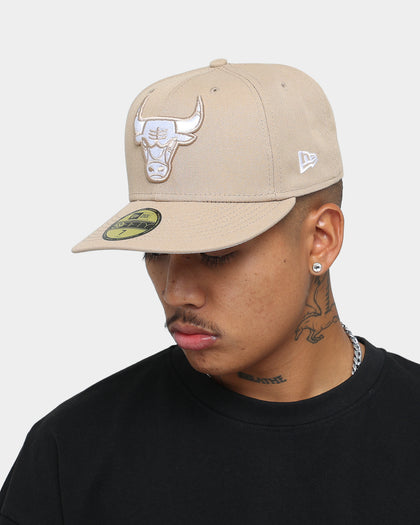 New Era Chicago Bulls 59FIFTY Fitted Camel/White