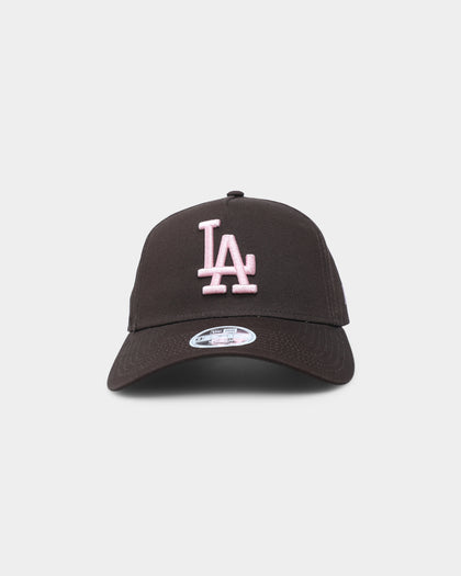 New Era Women's Los Angeles Dodgers 9FORTY A-Frame Casual Strapback Brown/Pink