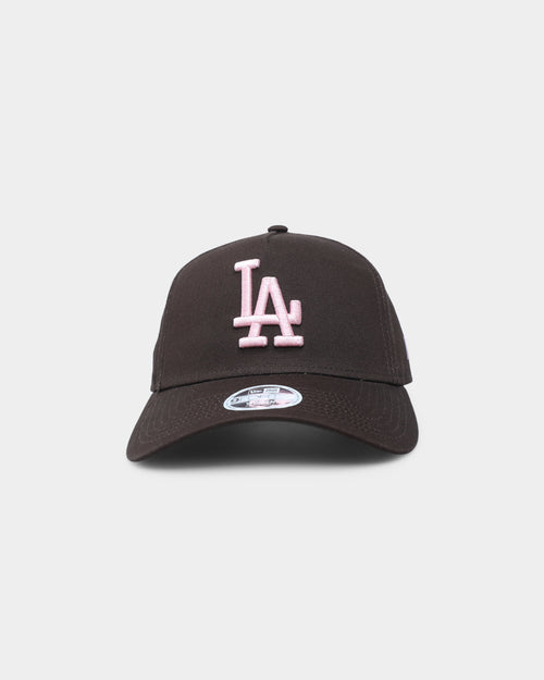 New Era Women's Los Angeles Dodgers 9FORTY A-Frame Casual Strapback Brown/Pink