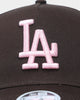 New Era Women's Los Angeles Dodgers 9FORTY A-Frame Casual Strapback Brown/Pink