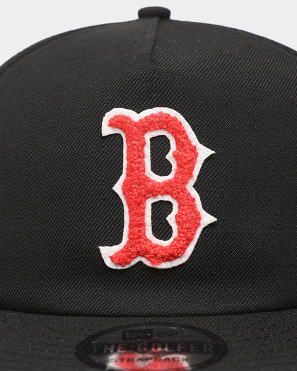 New Era Boston Red Sox 'Chenille' The Golfer Strapback Black