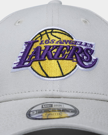 New Era Kids' Los Angeles Lakers 9FORTY Snapback Stone