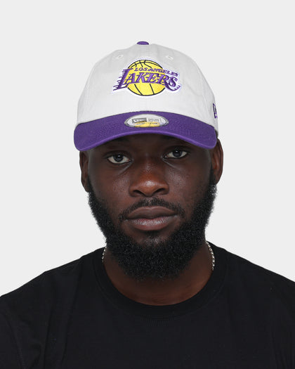 New Era Los Angeles Lakers 'Original Team Colour Visor' Casual Classic Strapback Stone