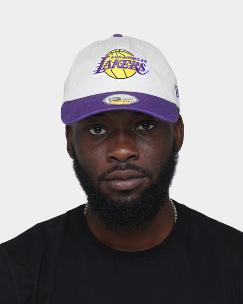 New Era Los Angeles Lakers 'Original Team Colour Visor' Casual Classic Strapback Stone
