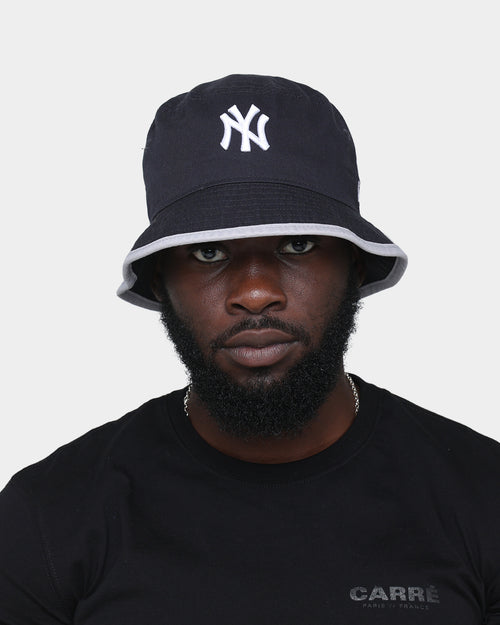 New Era New York Yankees Visor Trim Bucket Hat Navy