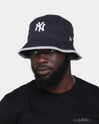 New Era New York Yankees Visor Trim Bucket Hat Navy