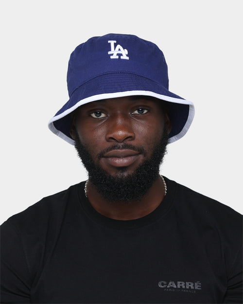 New Era Los Angeles Dodgers Visor Trim Bucket Hat Dark Royal