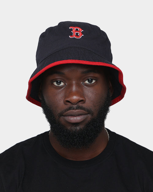 New Era Boston Red Sox Visor Trim Bucket Hat Navy