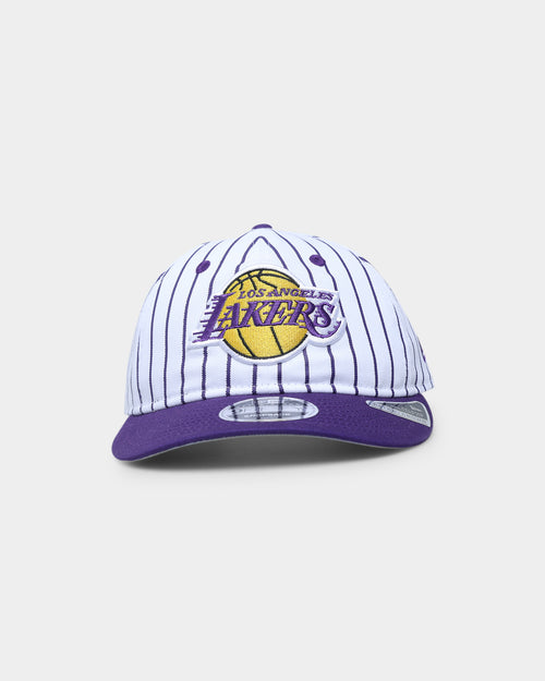 New Era Los Angeles Lakers 'Pinstripe' 9FIFTY Retro Crown Snapback Purple