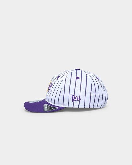 New Era Los Angeles Lakers 'Pinstripe' 9FIFTY Retro Crown Snapback Purple