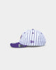 New Era Los Angeles Lakers 'Pinstripe' 9FIFTY Retro Crown Snapback Purple