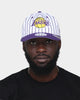 New Era Los Angeles Lakers 'Pinstripe' 9FIFTY Retro Crown Snapback Purple