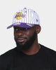New Era Los Angeles Lakers 'Pinstripe' 9FIFTY Retro Crown Snapback Purple