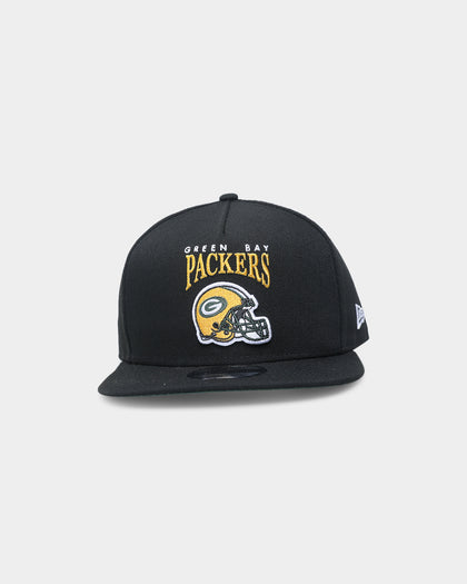 New Era Green Bay Packers 'Team Head' 9FIFTY A-Frame Snapback Black